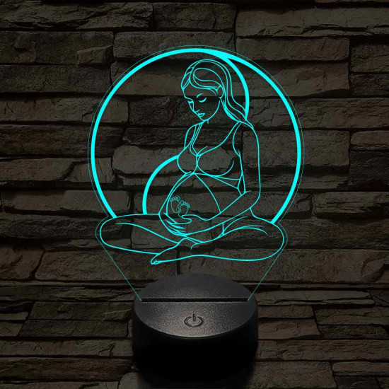 Kismama egyensúly 7 színű 3D led lámpa