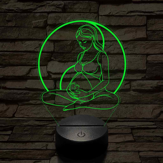 Kismama egyensúly 7 színű 3D led lámpa