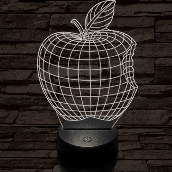 Alma 7 színű 3D led lámpa