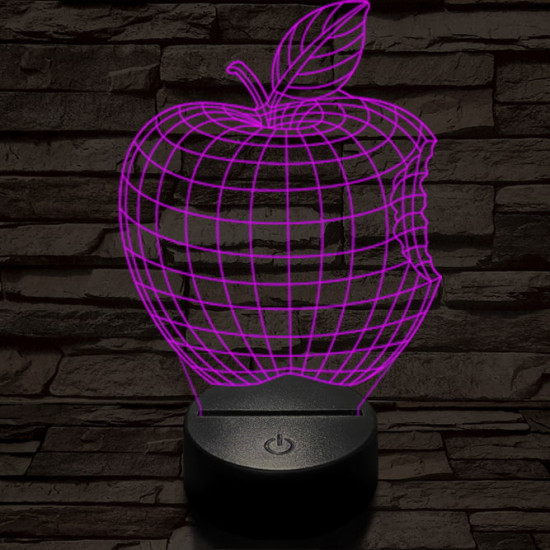 Alma 7 színű 3D led lámpa