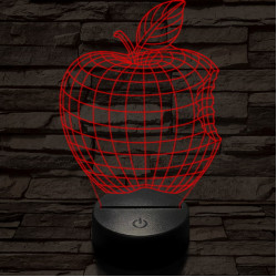 Alma 7 színű 3D led lámpa