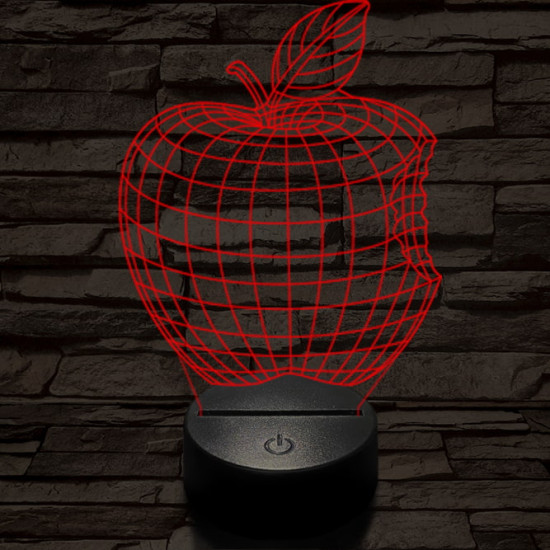 Alma 7 színű 3D led lámpa