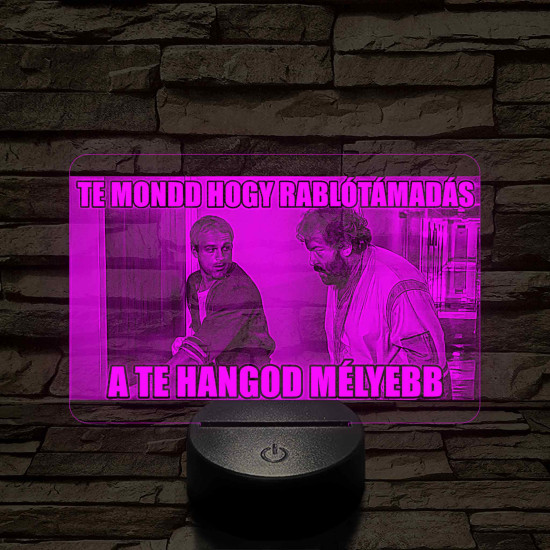 Rablótámadás 7 színű  3D led lámpa