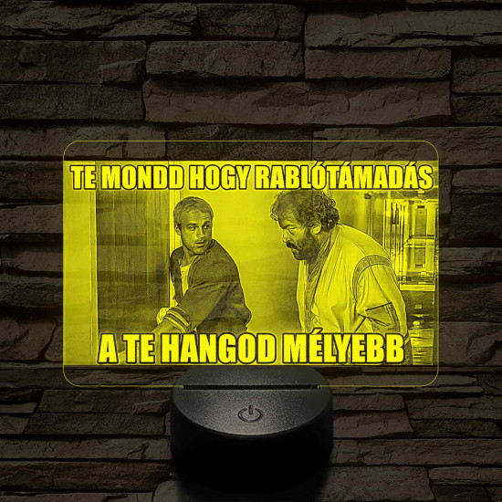 Rablótámadás 7 színű  3D led lámpa