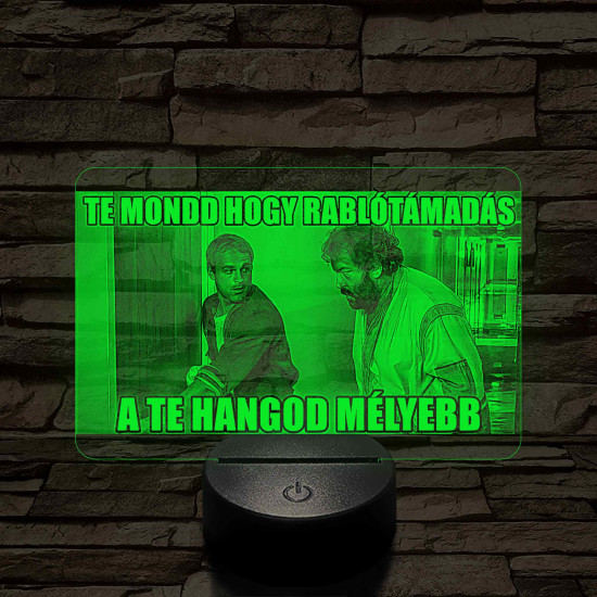 Rablótámadás 7 színű  3D led lámpa