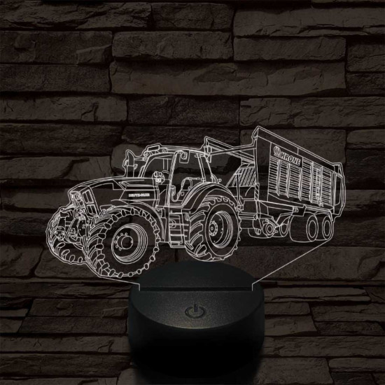Deutz Traktor 3D led lámpa