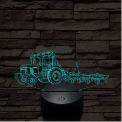 John Deere Traktor 6100 7 színű 3D led lámpa