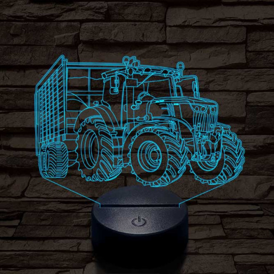 John Deere  6100 7 színű 3D led lámpa