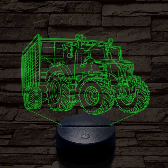 John Deere  6100 7 színű 3D led lámpa