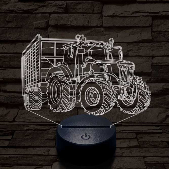 John Deere  6100 7 színű 3D led lámpa