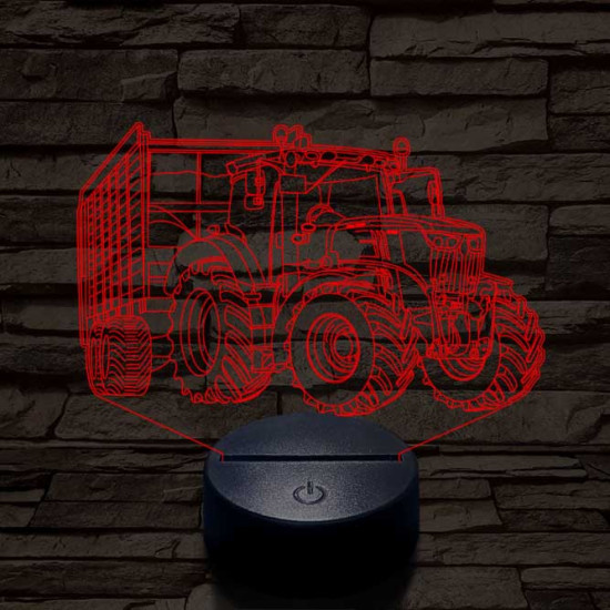 John Deere  6100 7 színű 3D led lámpa
