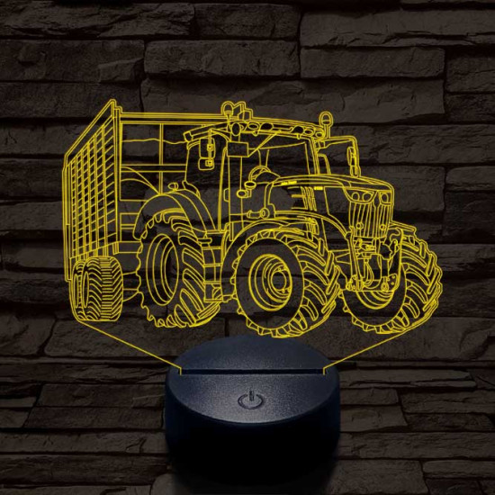 John Deere  6100 7 színű 3D led lámpa