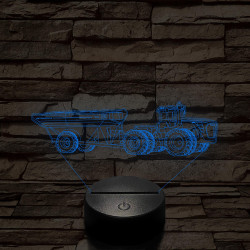 John Deere Traktor 9430, 7 színű 3D led lámpa