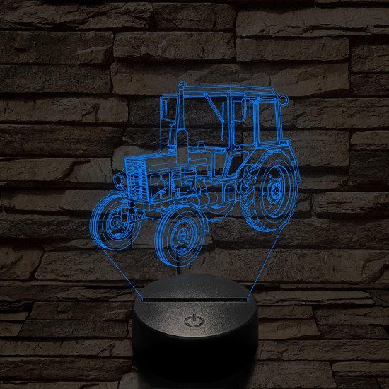 MTZ-80 traktor 3D led lámpa