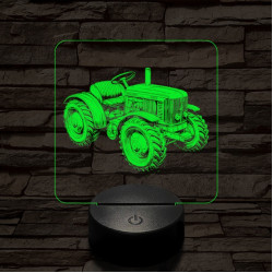 Kerti traktor 7 színű valósághű 3D led lámpa
