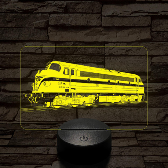 Nohab mozdony 7 színű 3D led lámpa