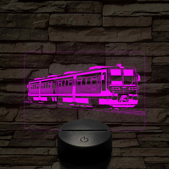 Uzsgyi Bpmot 416 mozdony 7 színű 3D led lámpa