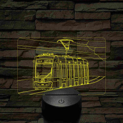 CAF villamos 7 színű 3D led lámpa