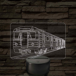 Metrókocsi – 7 színű, színváltós LED lámpa