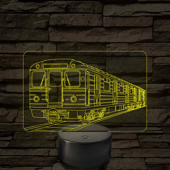 Metrókocsi – 7 színű, színváltós LED lámpa