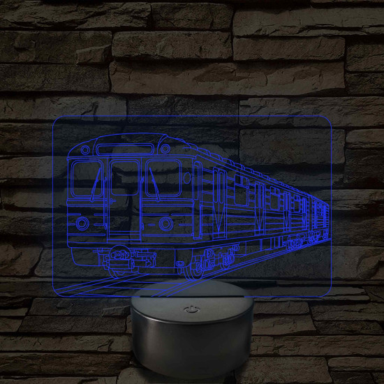 Metrókocsi – 7 színű, színváltós LED lámpa