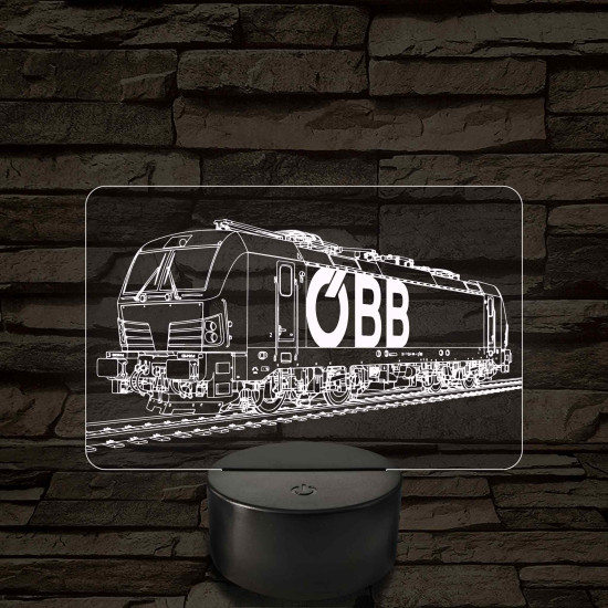OBB Vectron mozdony – 7 színű, színváltós LED lámpa