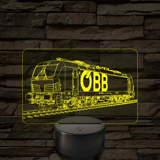 OBB Vectron mozdony – 7 színű, színváltós LED lámpa