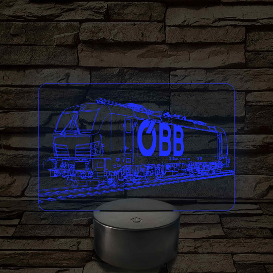 OBB Vectron mozdony – 7 színű, színváltós LED lámpa