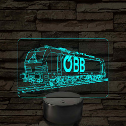 OBB Vectron mozdony – 7 színű, színváltós LED lámpa