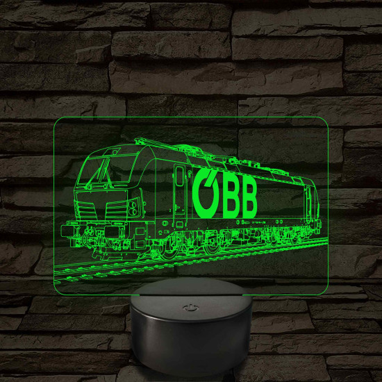 OBB Vectron mozdony – 7 színű, színváltós LED lámpa
