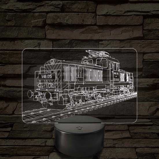 V46 „Szöcske” mozdony – 7 színű, színváltós LED lámpa