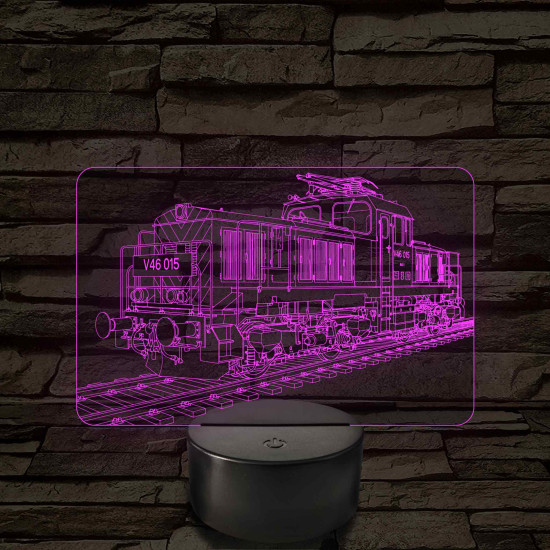 V46 „Szöcske” mozdony – 7 színű, színváltós LED lámpa