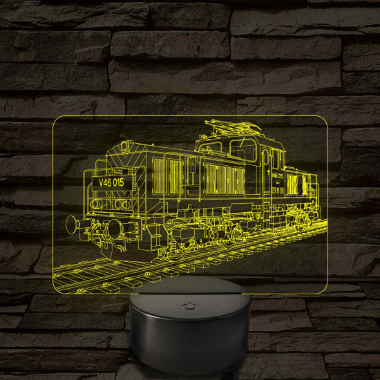 V46 „Szöcske” mozdony – 7 színű, színváltós LED lámpa