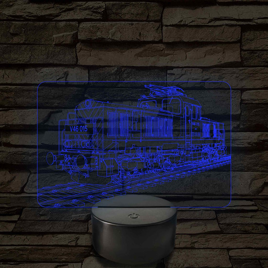 V46 „Szöcske” mozdony – 7 színű, színváltós LED lámpa