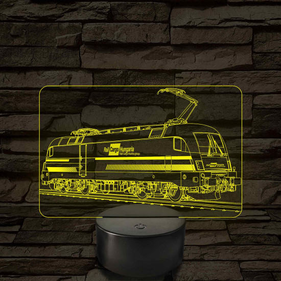 Rail Cargo Taurus mozdony – 7 színű, színváltós LED lámpa