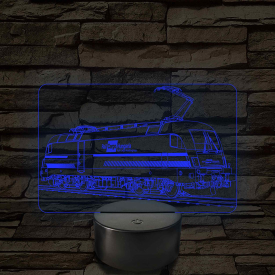 Rail Cargo Taurus mozdony – 7 színű, színváltós LED lámpa