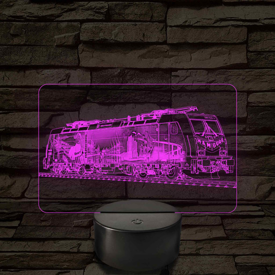 Metrans Hamburg mozdony – 7 színű, színváltós LED lámpa
