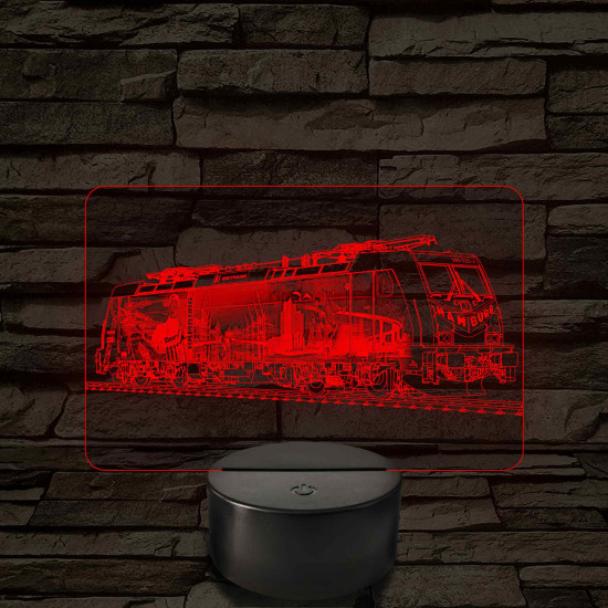 Metrans Hamburg mozdony – 7 színű, színváltós LED lámpa