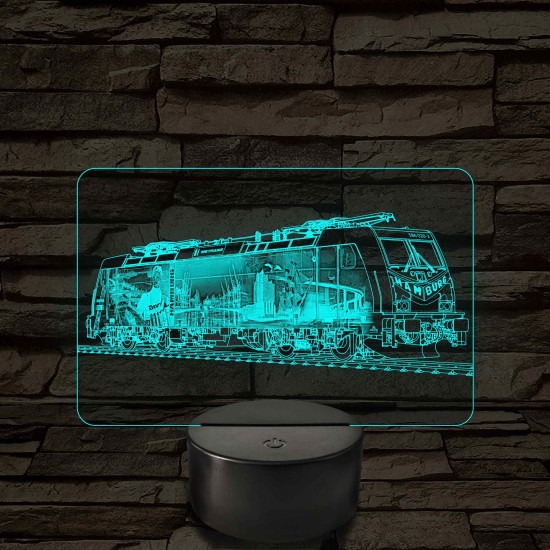Metrans Hamburg mozdony – 7 színű, színváltós LED lámpa