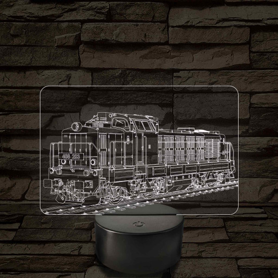 M40 mozdony – 7 színű, színváltós LED lámpa