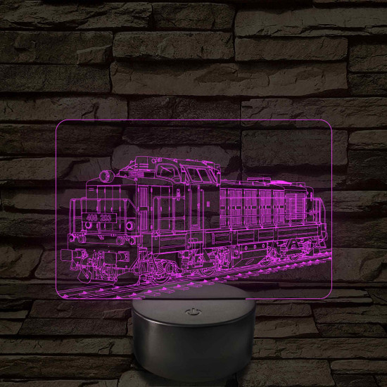 M40 mozdony – 7 színű, színváltós LED lámpa