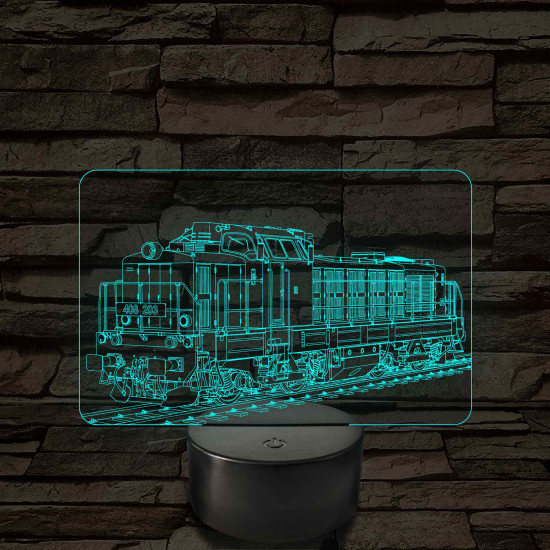 M40 mozdony – 7 színű, színváltós LED lámpa
