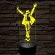 Michael Jackson Smooth Criminal 7 színű 3D led lámpa