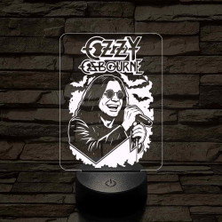 Ozzy emléklámpa 3D led 7 színben világító