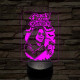 Ozzy emléklámpa 3D led 7 színben világító