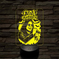 Ozzy emléklámpa 3D led 7 színben világító