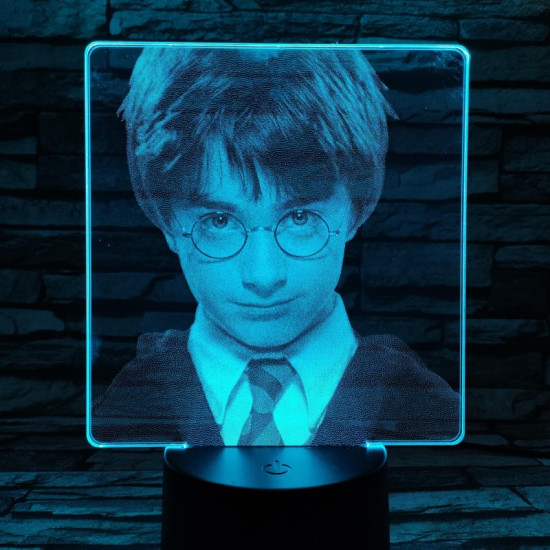 Harry Potter 7 színű valósághű 3D led lámpa