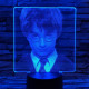 Harry Potter 7 színű valósághű 3D led lámpa