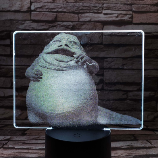 Jabba 7 színű valósághű 3D led lámpa