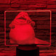 Jabba 7 színű valósághű 3D led lámpa